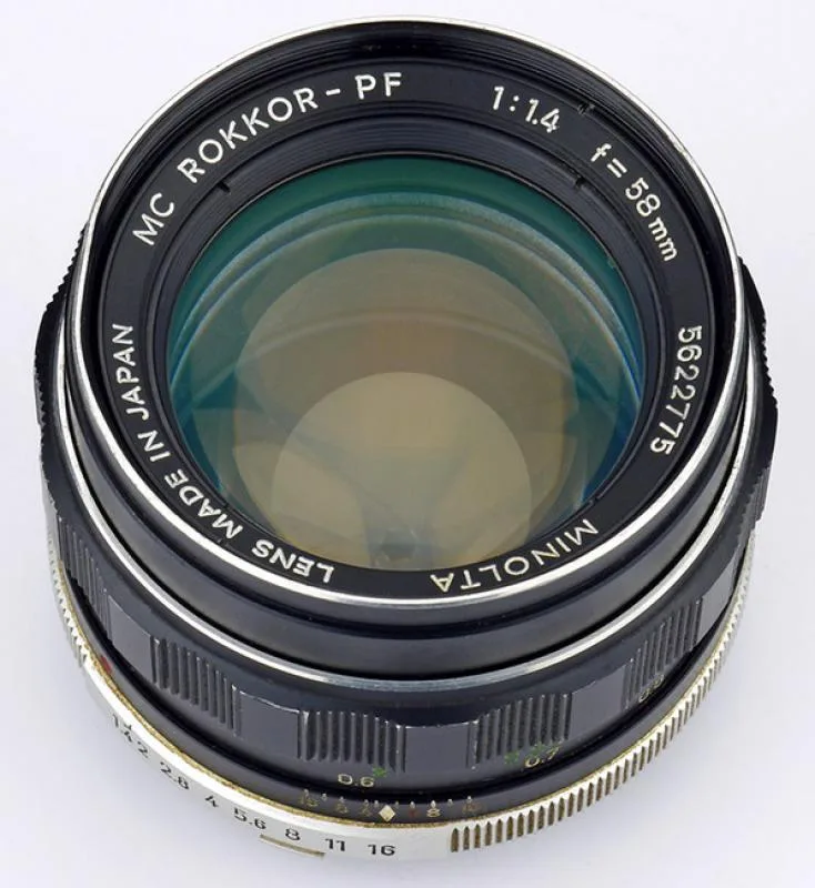 Minolta MC Rokkor-PF 58mm F/1.4