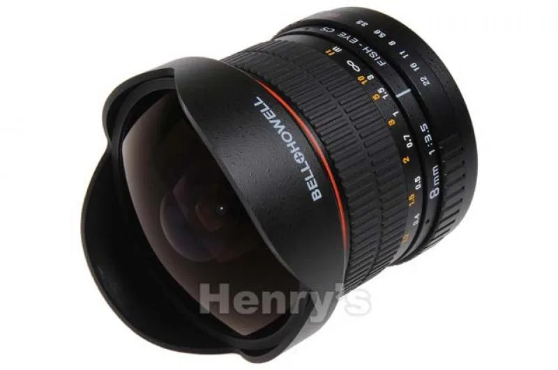 Distortion Fish Bell+Howell 8mm F/3.5 Fish-Eye CS (CANON EF) — Lens Database