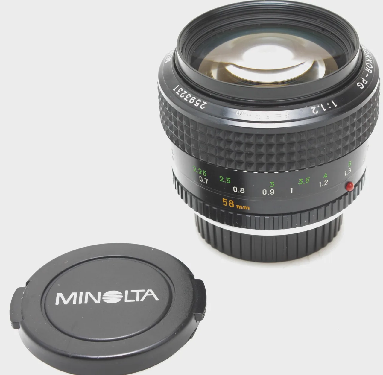 Minolta MC Rokkor-PG 58mm F/1.2
