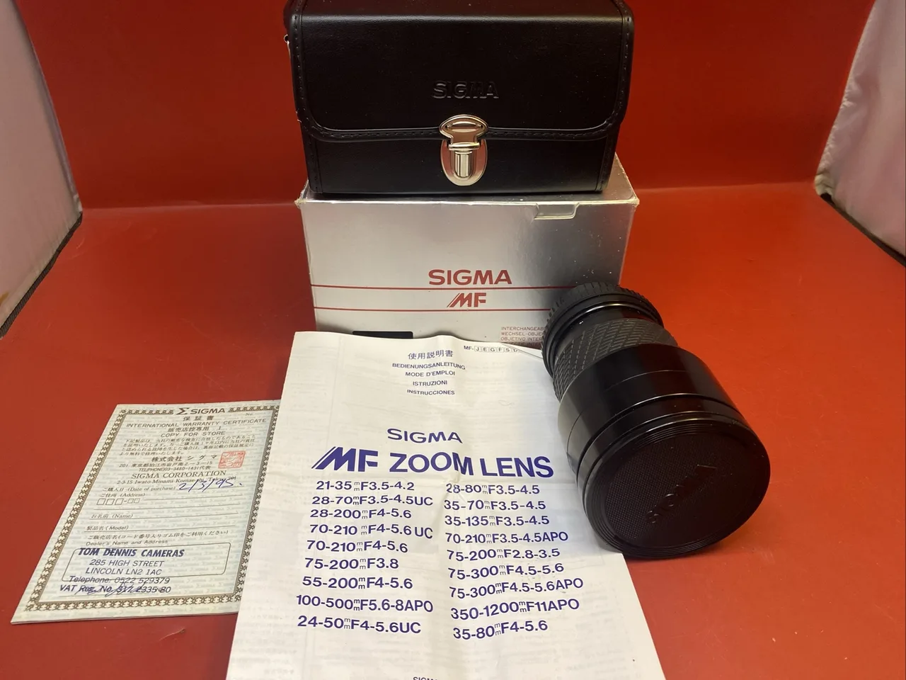 Sigma 28-200mm F/4-5.6