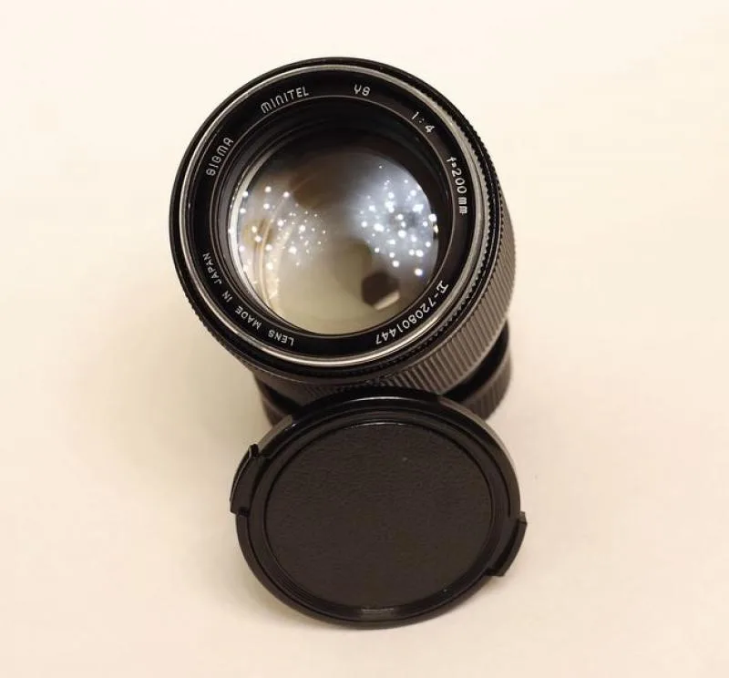 Sigma MF 200mm F/4 YS Minitel