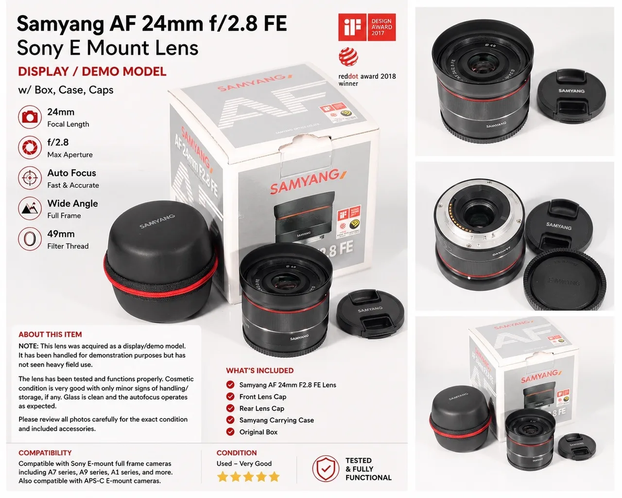 Samyang AF 24mm F/2.8 FE
