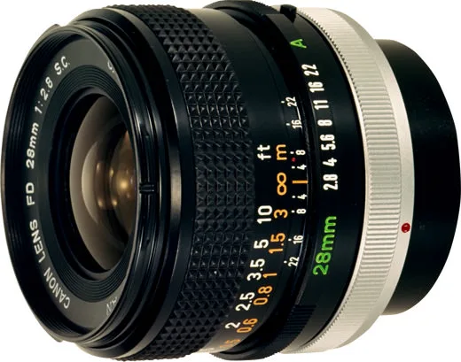 Canon FD 28mm F/2.8 S.C. II