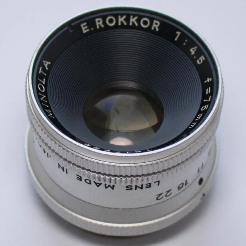 Minolta E.Rokkor 75mm F/4.5