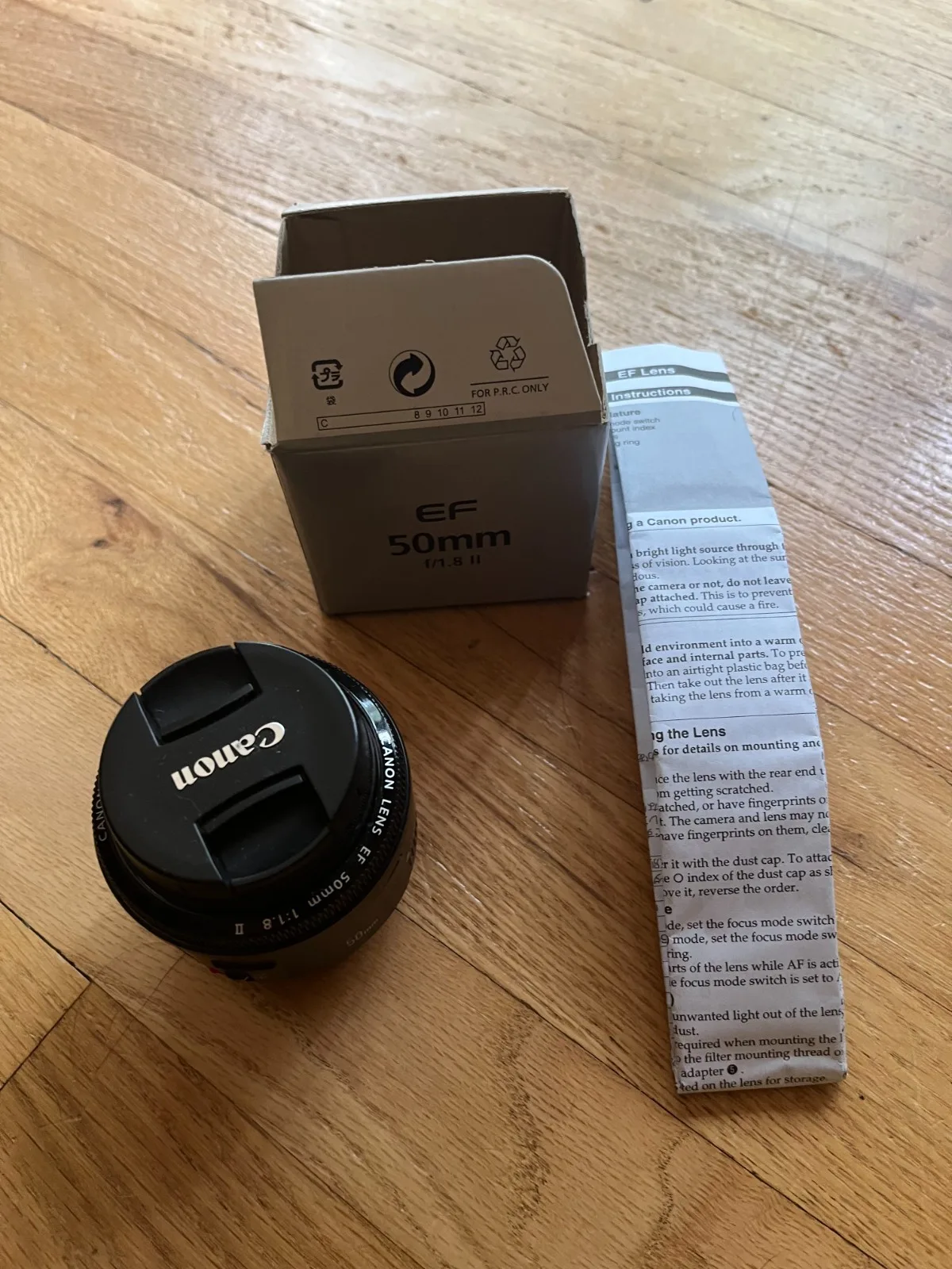 Canon 50mm F/1.8 II