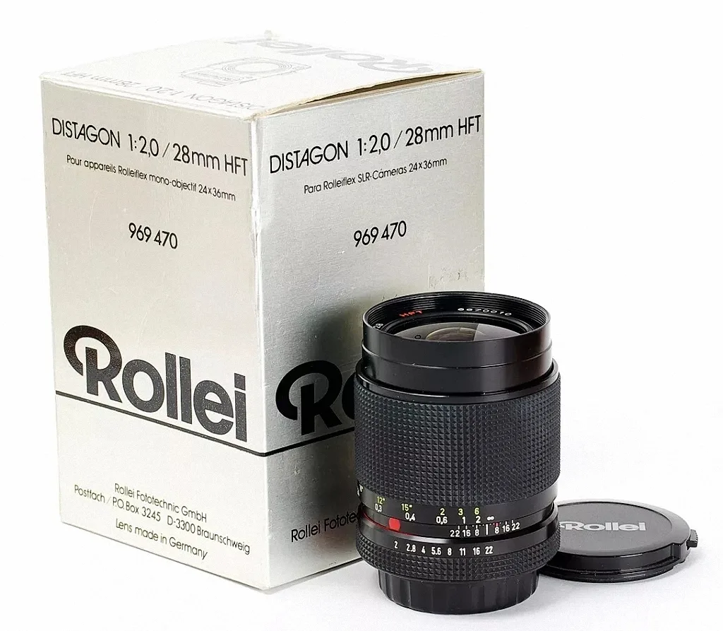 Carl Zeiss Distagon 28mm F/2 HFT Rollei QBM Mount