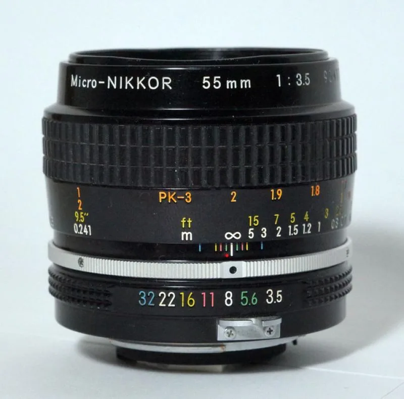 Nikon Micro Nikkor 55mm F/3.5 non-Ai PK-3